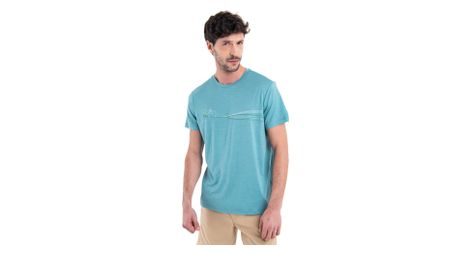 T shirt technique icebreaker merinos 150 tech lite iii cadence paths bleu