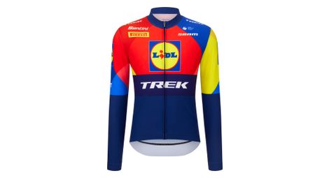 Maillot de manga larga santini team lidl-trek 2025 unisex azul