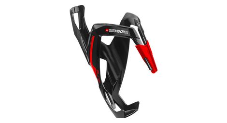 elite custom race bottle cage black red