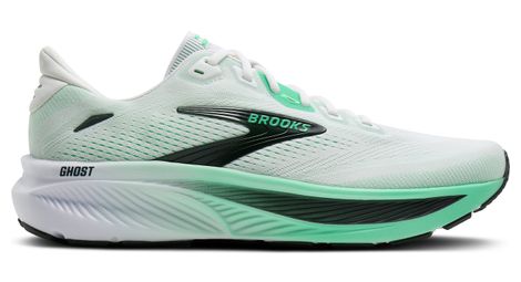 Chaussures Running Brooks Ghost 18 Blanc/Vert Homme