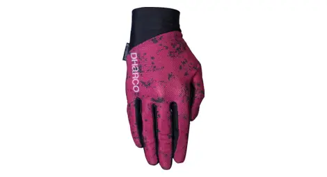 Gants longs femme dharco trail noir/rose