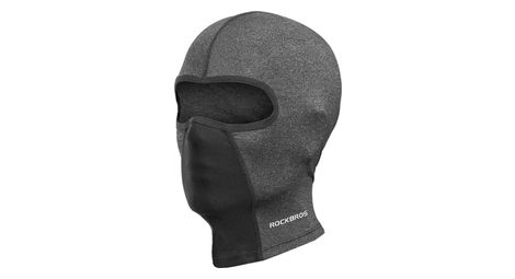 Cagoule balaclava de cyclisme gris foncé sans ouverture pour lunettes