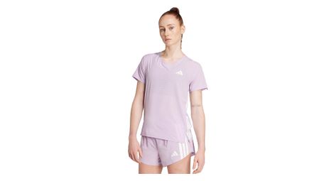 Maillot manches courtes adidas performance adizero rose femme