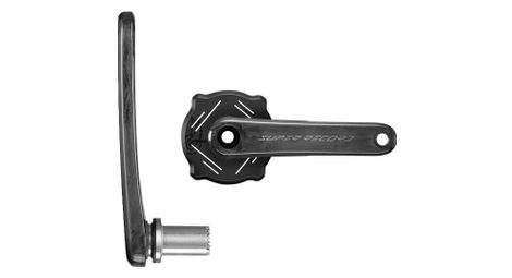 Paar Campagnolo Super Record Wireless 1x13V Ultra Torque Kurbeln (ohne Kettenblatt) Schwarz