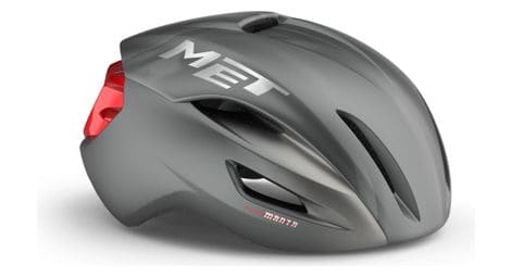 Met manta mips casco de carretera unisex gris/rojo