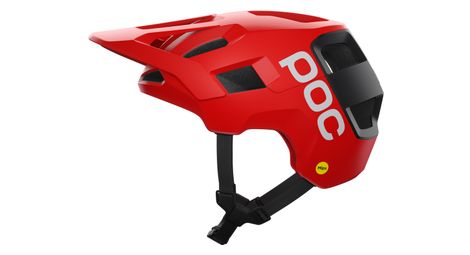 Casco mtb poc kortal race mips rojo/blanco