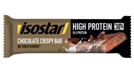 Barrette energetiche ad alto contenuto proteico isostar 30 choco croccanti per unità