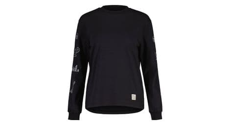T shirt manches longues femme maloja sommerausteinm noir