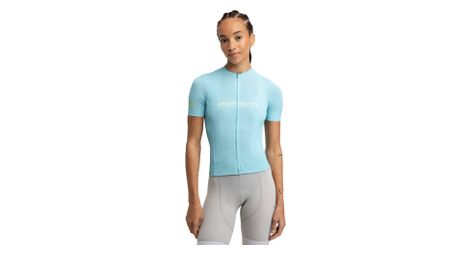 Maillot vélo mesh manches courtes femme cyclisme m8 habitat bleu