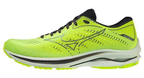 Chaussures de running mizuno wave rider 25 jaune bleu