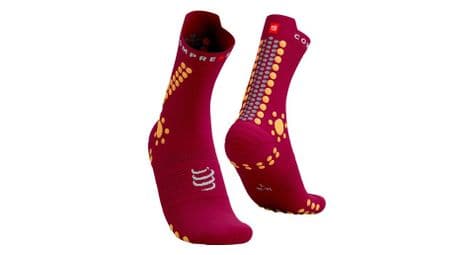 Compressport pro racing socks v4.0 trail persian rojo