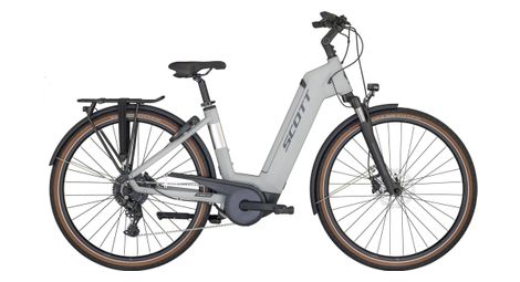 Scott sub active eride unisex hybride fiets shimano cues 9s 400wh 700mm grijs