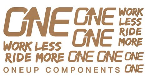 Oneup matte bronze stickers kit