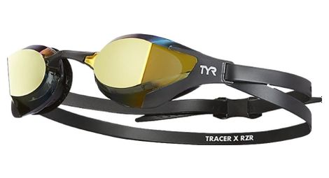 Lunettes de natation tyr tracer-x rzr miroir or/noir