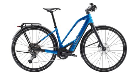 Vélo de ville électrique trek fx+ 7 mid-step shimano cues 10v 360wh 700mm bleu 2025 t.m 165/175cm - produit reconditionné
