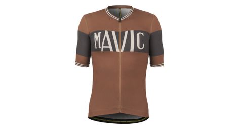 Maillot manches courtes mavic heritage bronze noir