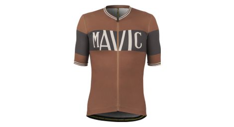 Mavic heritage bronze/black short sleeved jersey m