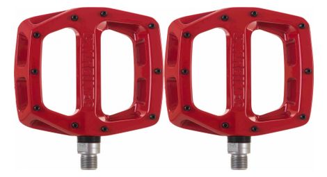 Paire de pédales plates dmr v12 rouge