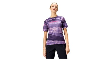 Damen Endura Patchwork Limited Edition Kurzarmtrikot Violett