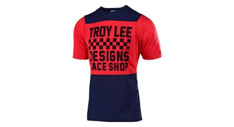 Troy lee designs youth ss jersey checkers red / navy