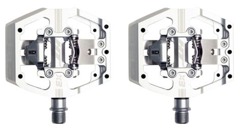 Paire de pédales ht components x3 argent