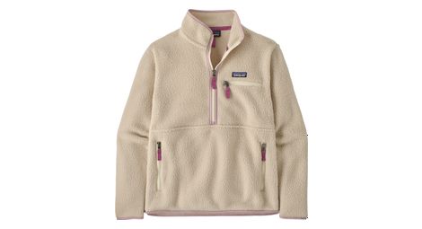 Forro polar Patagonia Retro Pile Marsupial 1/2 Zip Beige Mujer