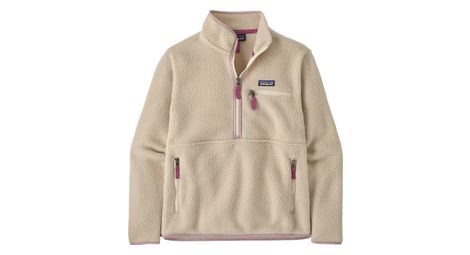 Patagonia Retro Pile Marsupial 1/2 Zip Fleecejacke für Damen, beige