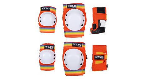 Kit de protection genouilleres coudieres protege poignets tsg basic multicouleur