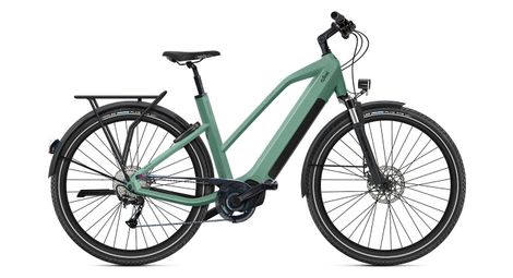 O2 feel iswan explorer boost 6.1 mid shimano alivio 9v 432 wh 26'' bicicleta de montaña eléctrica canopé  verde