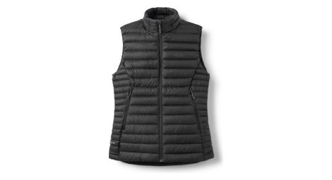Chaqueta sin mangas Rab Microlight negra para mujer