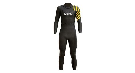 Combinaison neoprene mako hali noir jaune