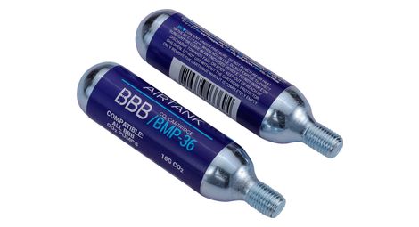 Cartouches co2 bbb airtanks 16g (x2 unités)
