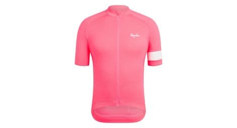 Maillot manches courtes rapha core lightweight rose