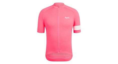 Maillot manches courtes rapha core lightweight rose