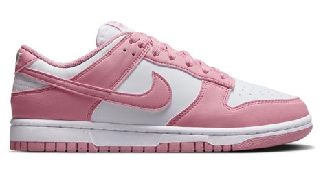 Chaussures sportswear nike dunk low rose/blanc femme