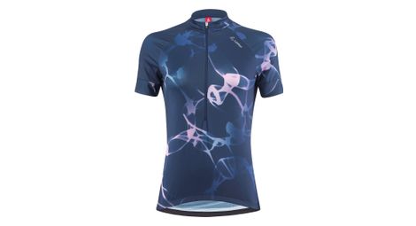 Loeffler maillot cycliste manches courtes W Bike Jersey HZ Serenade Mid - Bleu foncé