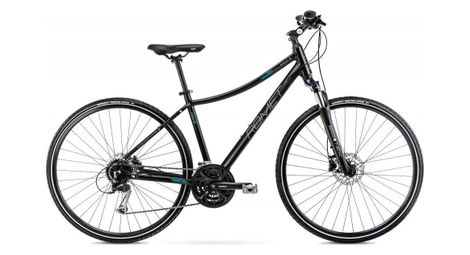 Vélo vtc 28  femme - romet - orkan 5 - bleu/noir