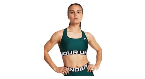 Brassière under armour heatgear armour mid vert femme