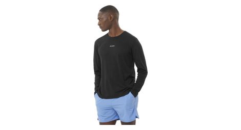 Salomon shkout core camiseta de manga larga negra hombre