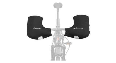 Paire de mitaines de vélo chaudes coupe-vent noir