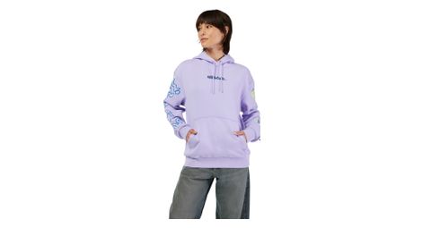 Sweat à capuche femme fox hello future violet
