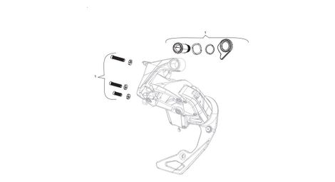 Sram derailleur red e-tap axs bout kit