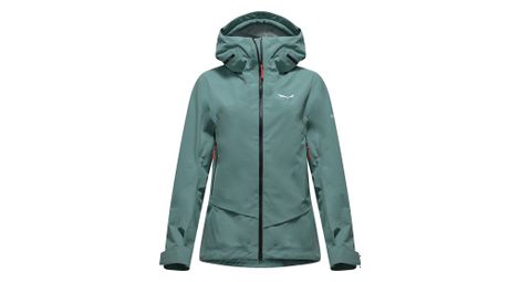 Veste Impermeable Salewa Ortles Gore-Tex 3L Vert Femme