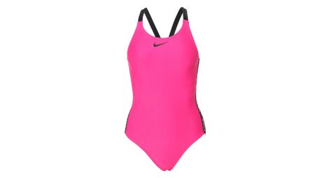 Maillot de bain femme 1 pièce nike swim fastback rose