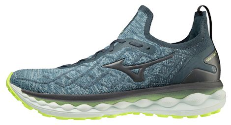 Chaussures de running mizuno wave sky neo 2 bleu vert