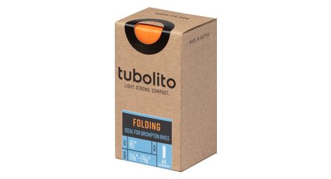 Chambre à air tubolito folding vélo pliant 16 schraeder 40 mm