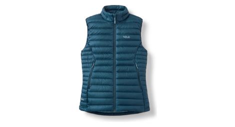 Ärmellose Daunenjacke Rab Microlight Blau Damen
