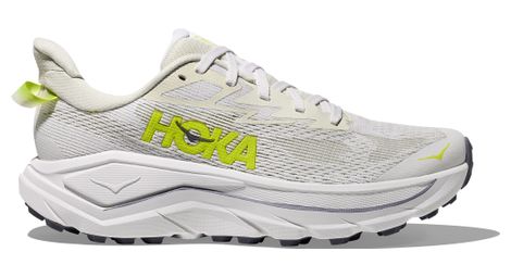 Zapatillas de trail hoka challenger 8 blanco/amarillo, mujer