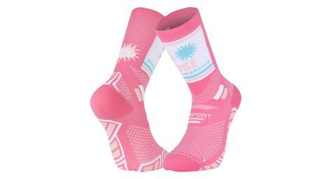 Chaussettes bv sport trail ultra nutrisocks rosé collector