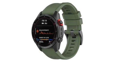 Bracelet de montre en silicone – 26mm – compatible garmin et coros - kaki